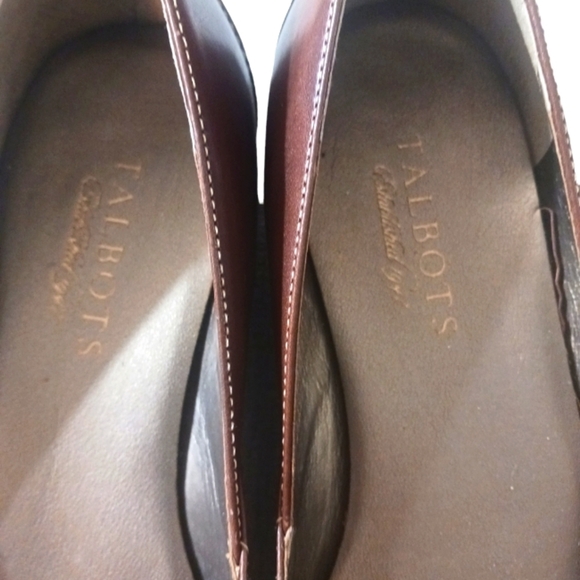 Talbots Ballet Flats Uniss Brown Leather Flats - Picture 4 of 10